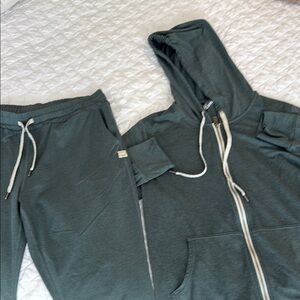 Vuori Green Hoodie and Joggers Set